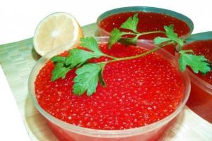 Is it possible to freeze red caviar in the freezer?